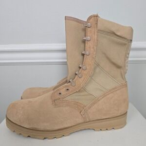 Army Combat‎ Boots Hot Weather Military Tan Vibram Sole Size 13R New